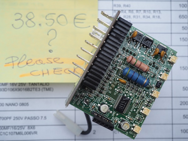 COSTO DI UN PROGETTO ELETTRONICO PERSONALIZZATO